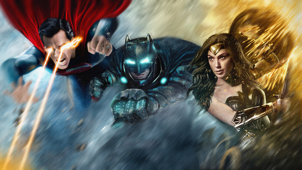 The Trinity Superheroes Art Wallpaper