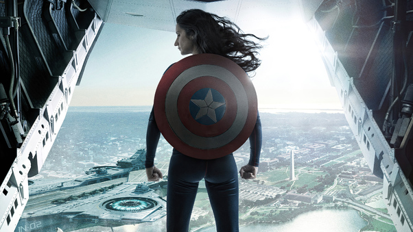 The Winter Soldier Girl Cosplay Wallpaper