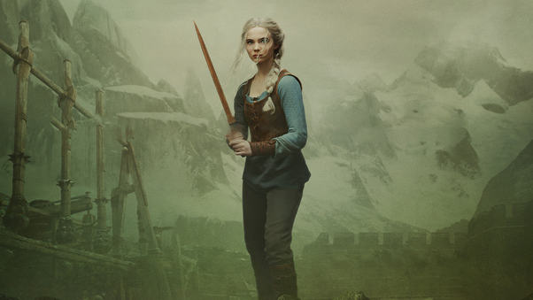 The Witcher Freya Allan Ciri Is Destined To Fight Wallpaper