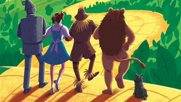 The Wizard Of OZ Illustration Wallpaper
