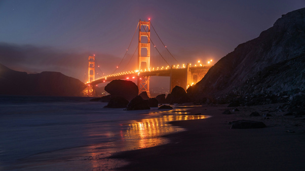 The Wonderful Golden Gate Bridge In The Blue Hour (3000x2000) Resolution Wallpaper