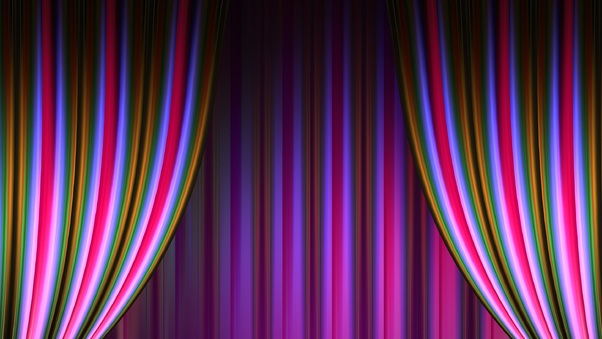 Theater Curtain Cinema Abstract Wallpaper