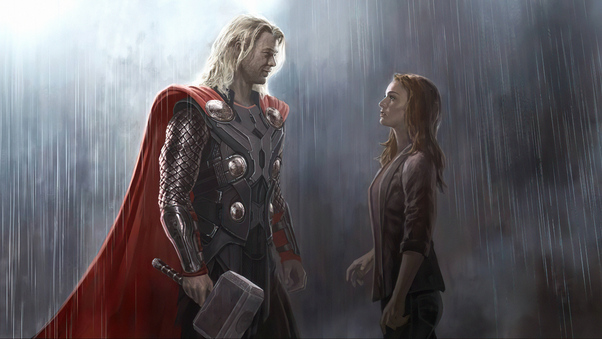 Thor And Jane In The Dark World Wallpaper
