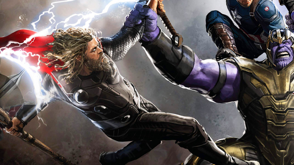 Thor And Thanos Avengers Endgame Wallpaper