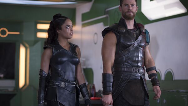 Thor And Valkyrie In Thor Ragnarok Wallpaper