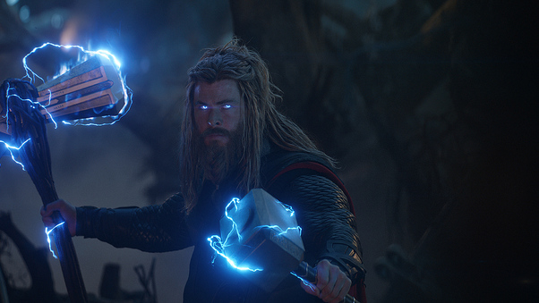 Thor Avengers Endgame Final Battle Scene Wallpaper
