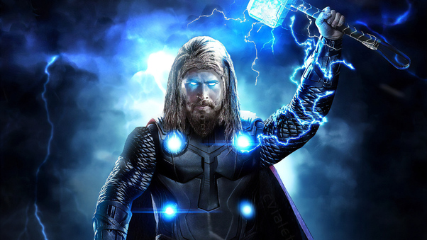 Thor Avengers Endgame Full Power Wallpaper