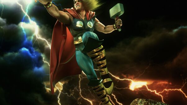 Thor Digital Art Wallpaper