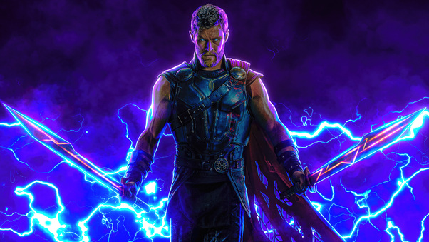 Thor Electrifying Fury The Lightning Strike Wallpaper