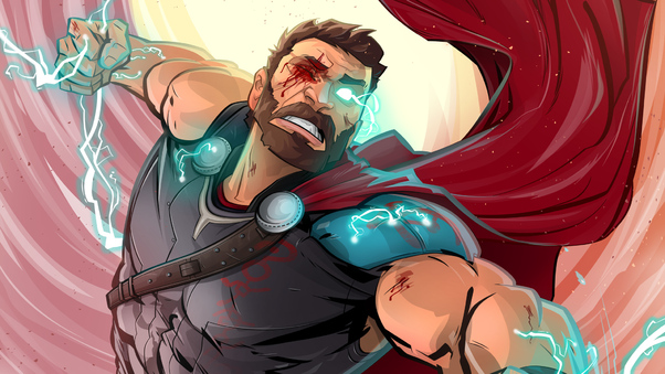 Thor God Of Thunder Fan Art Wallpaper