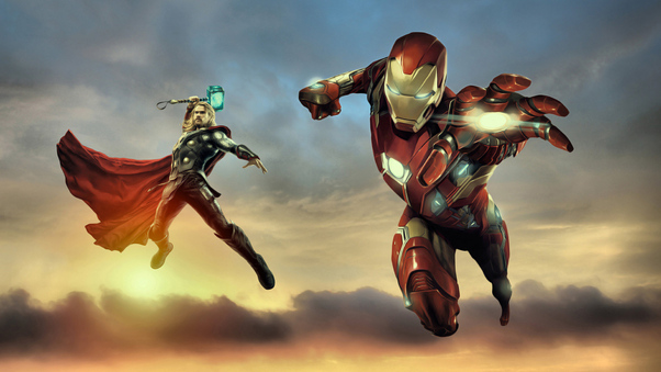 Thor Iron Man Wallpaper