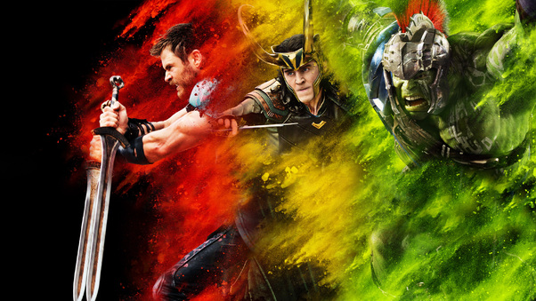 Thor Loki Hulk Thor Ragnarok Wallpaper