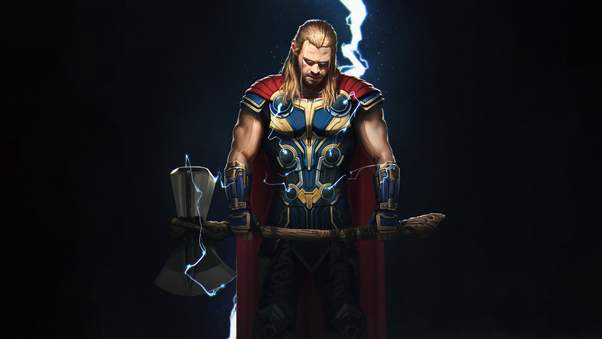 Thor Love And Thunder Comic Art 5k Wallpaper