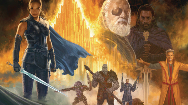 Thor Ragnarok Movie Artwork Wallpaper