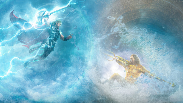 Thor Vs Aquaman 4k Wallpaper