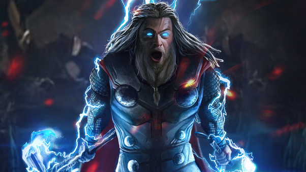 Thor With Mjolnir And Stormbreaker 5k Wallpaper