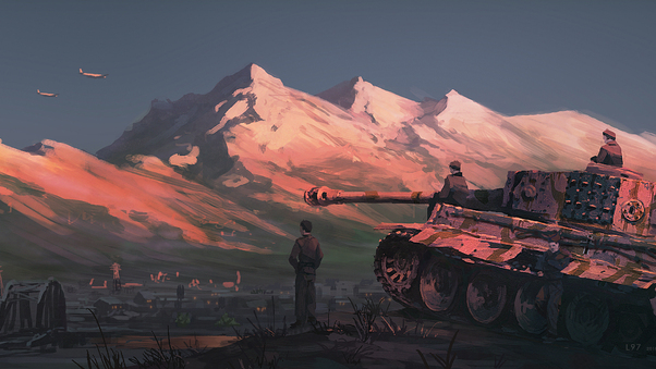 Tiger Tank Artistic Wallpaper