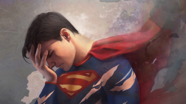 Tired Superman Art Wallpaper