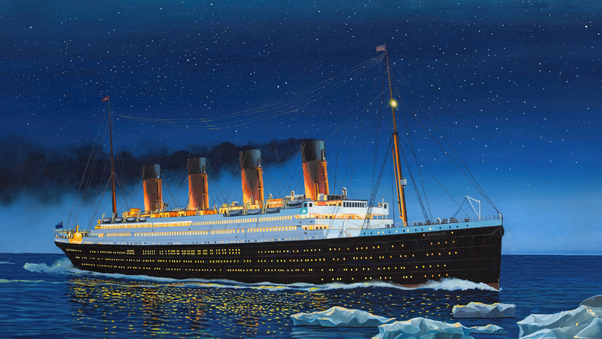 Titanic In Digital Art Wallpaper