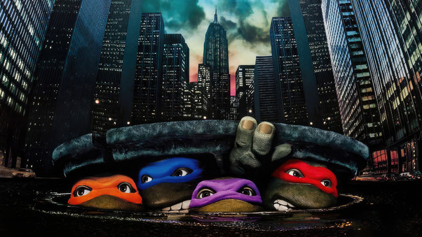 Tmnt Coming Out From The Gutter Wallpaper
