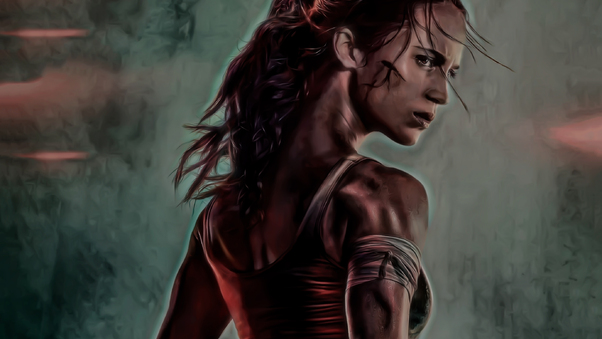 Tomb Raider 2018 Movie Alicia Vikander Artwork Wallpaper