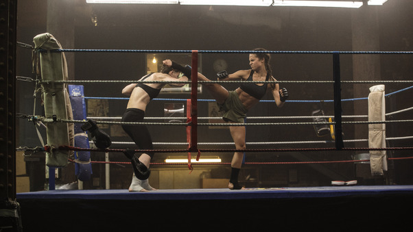 Tomb Raider 2018 Movie Alicia Vikander Doing Kick Boxing Wallpaper