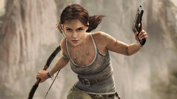 Tomb Raider Alicia Vikander Art Wallpaper