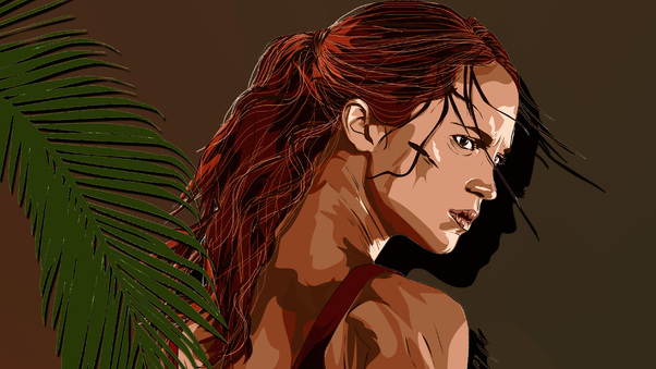 Tomb Raider Alicia Vikander Artwork 4k Wallpaper
