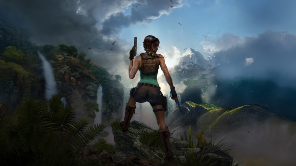 Tomb Raider Epic Showdown Wallpaper