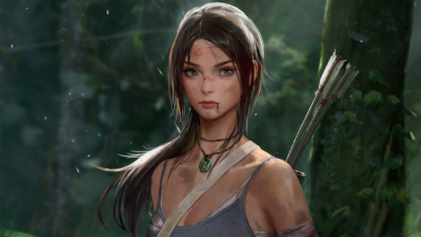 Tomb Raider Lara Croft Artwork Wallpaper