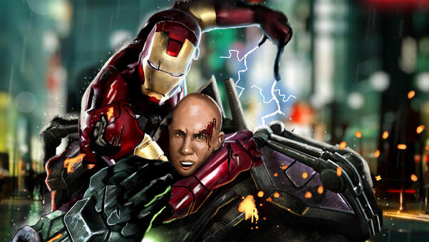 Tony Stark Vs Lex Luthor Wallpaper