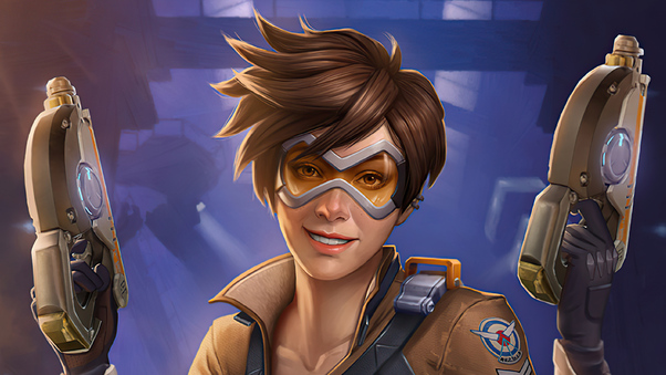 Tracer From Overwatch 4k Wallpaper