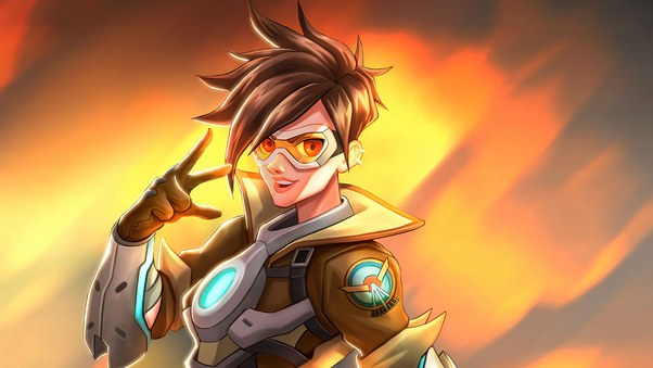 Tracer From Overwatch 5k Wallpaper