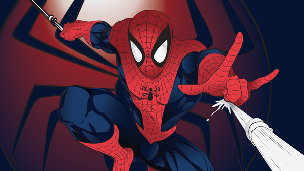 Tracing Spider Man Wallpaper