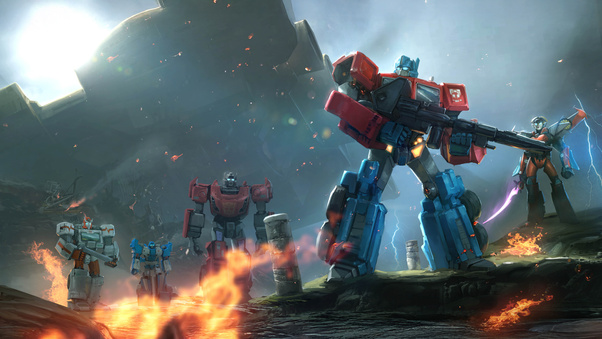 Transformers Forged To Fight (2560x1024) Resolution Wallpaper