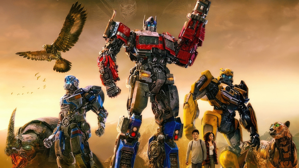Transformers Rise Of The Beasts Imax Poster Wallpaper
