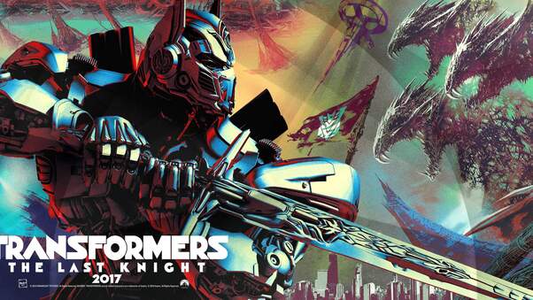Transformers The Last Knight Poster Wallpaper