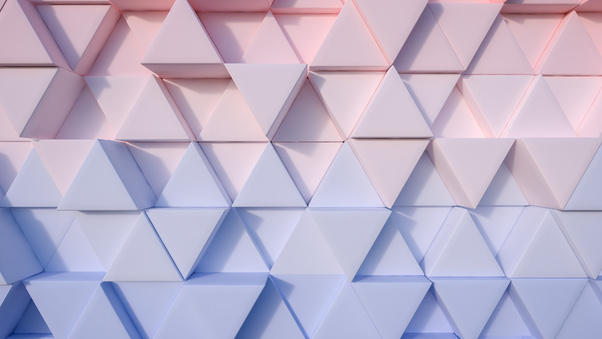 Triangle Pastel 3d 4k Wallpaper