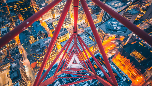 Triangle View From Crane Top 4k Wallpaper