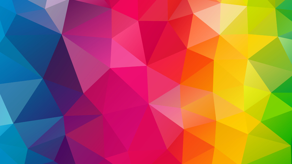 Triangles Colorful Background Wallpaper