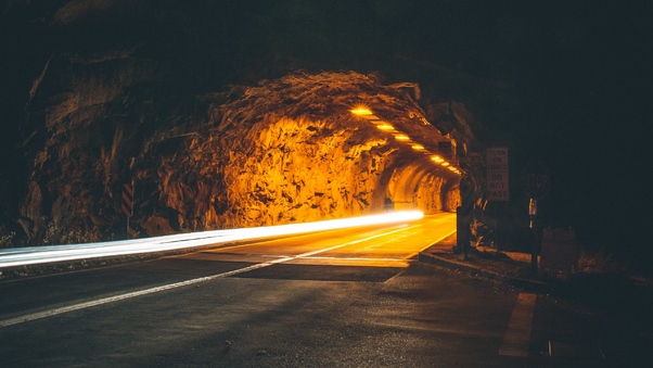 Tunnel Lights Wallpaper