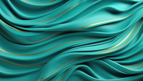 Turqoise Waves Minimal Abstract 5k Wallpaper