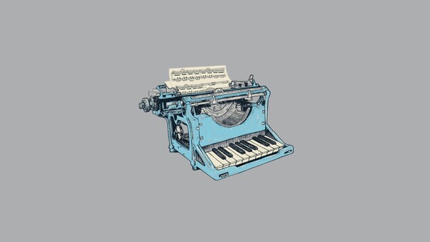 Typewriter Minimalism Wallpaper