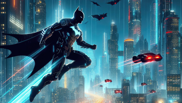 Unleashing Batman Beyond Vigilance Wallpaper