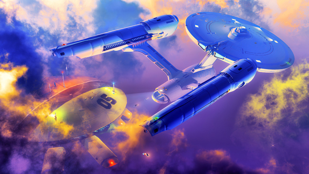 Us Enterprise Star Trek 4k Wallpaper