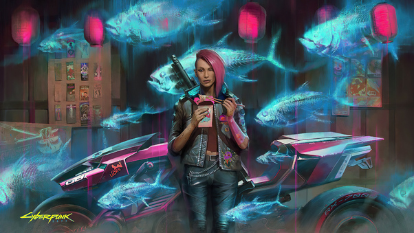 V Cyberpunk 2077 Game Wallpaper