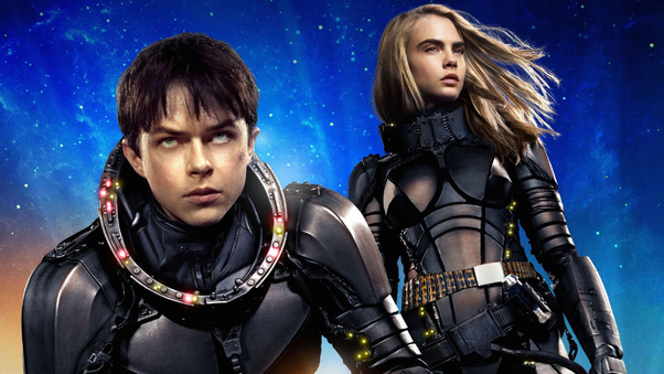 Valerian And Laureline In Valerian And The City Of A Thousand Planets Wallpaper