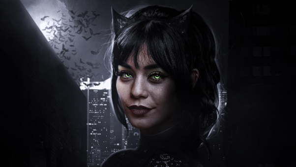 Vanessa Hudgens As Catwoman In Batman Movie Wallpaper