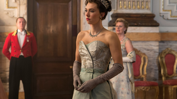 Vanessa Kirby In The Crown Tv Show Wallpaper