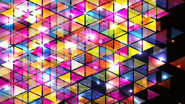 Vector Abstract Shapes Triagnle 4k Wallpaper